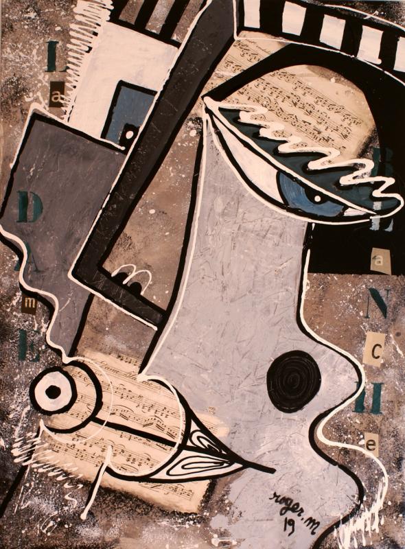 2019 la dame blanche 73 x 64 cm