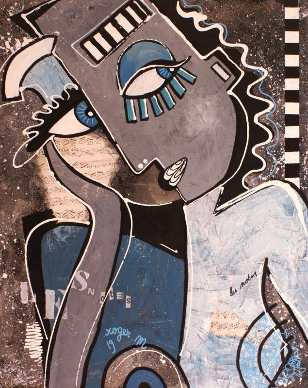 2019 les notes 81 x 65 cm