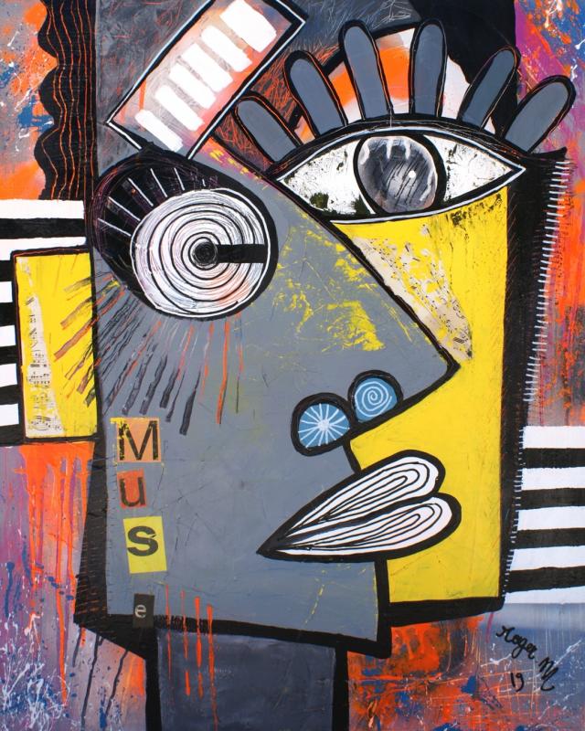 2019 muse 81 x 65 cm